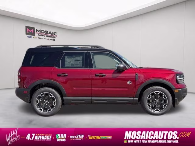 2026 Ruby Red Metallic Tinted Clearcoat Ford Bronco Sport Outer Banks 4X4 SUV