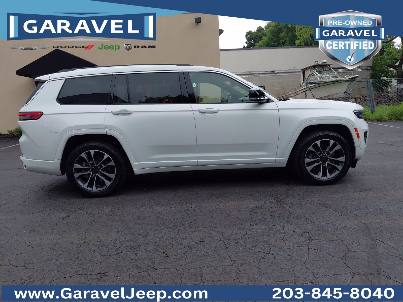 2023 Bright White Clearcoat Jeep Grand Cherokee L Overland 4X4 SUV