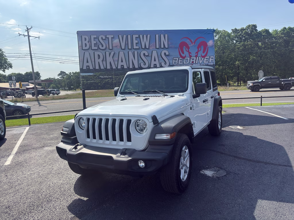 2022 Bright White Clearcoat Jeep Wrangler Unlimited Sport S 4X4 SUV