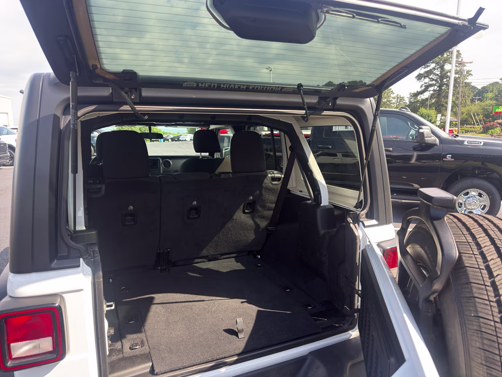 2022 Bright White Clearcoat Jeep Wrangler Unlimited Sport S 4X4 SUV