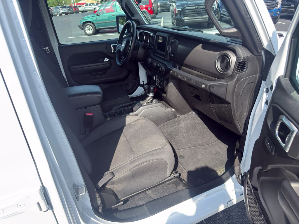 2022 Bright White Clearcoat Jeep Wrangler Unlimited Sport S 4X4 SUV