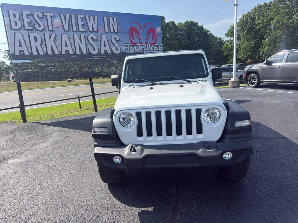 2022 Bright White Clearcoat Jeep Wrangler Unlimited Sport S 4X4 SUV