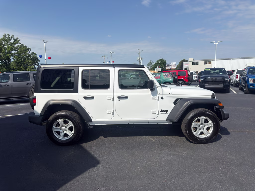 2022 Bright White Clearcoat Jeep Wrangler Unlimited Sport S 4X4 SUV