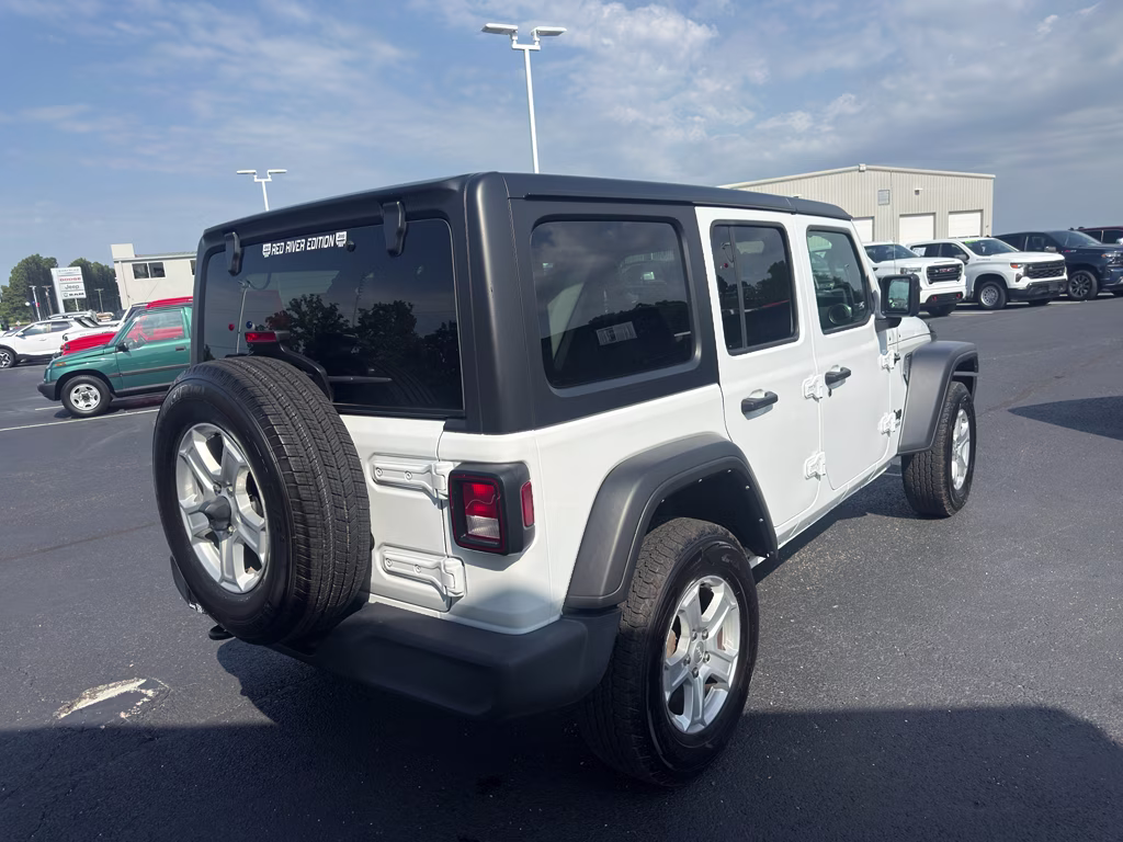 2022 Bright White Clearcoat Jeep Wrangler Unlimited Sport S 4X4 SUV