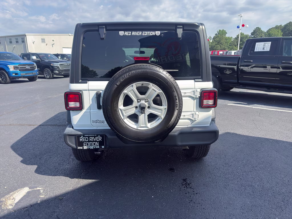 2022 Bright White Clearcoat Jeep Wrangler Unlimited Sport S 4X4 SUV