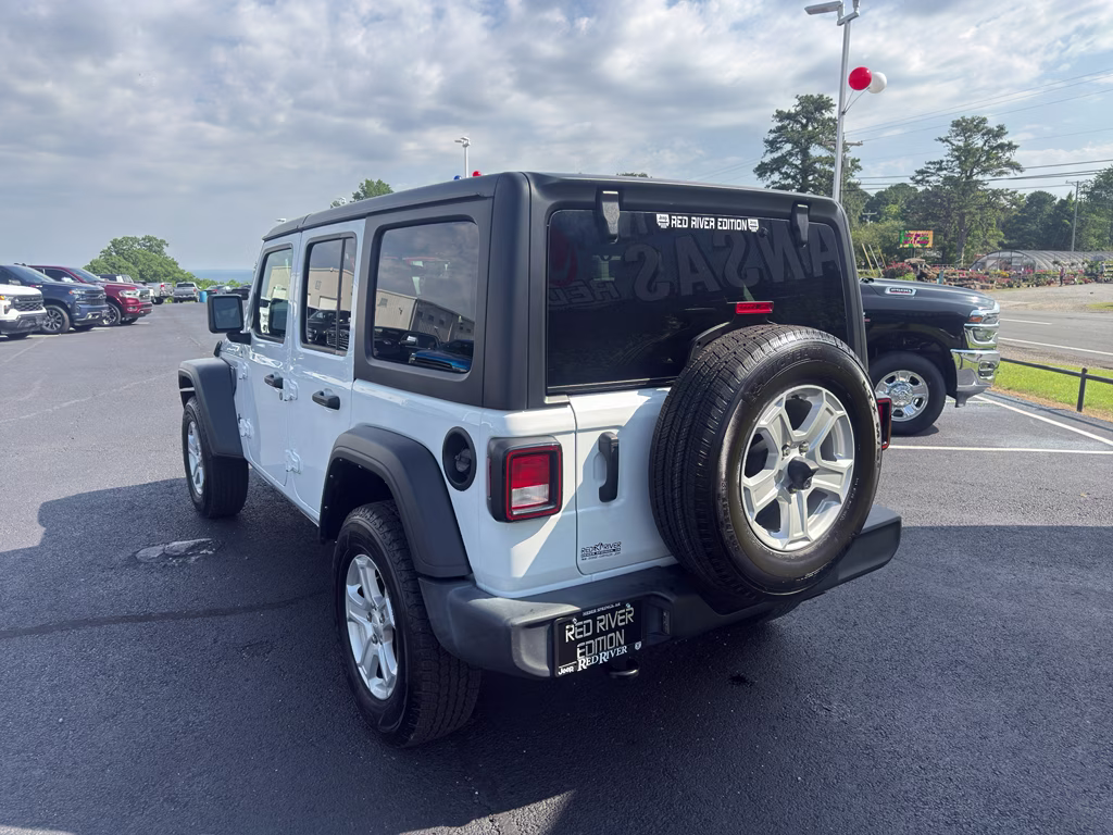 2022 Bright White Clearcoat Jeep Wrangler Unlimited Sport S 4X4 SUV