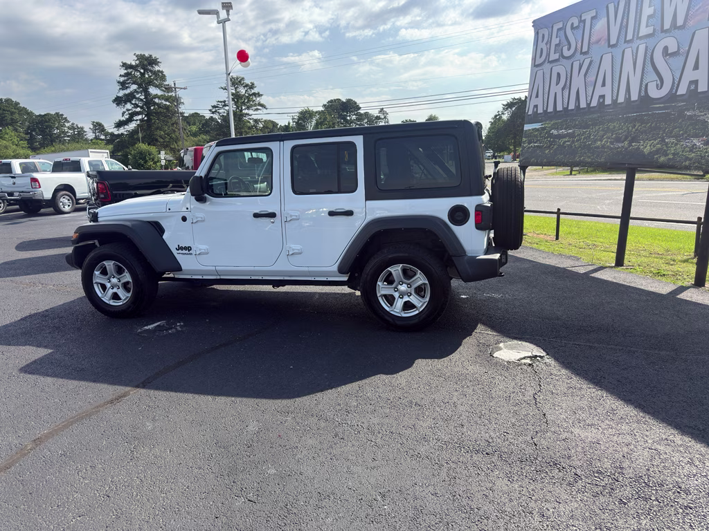 2022 Bright White Clearcoat Jeep Wrangler Unlimited Sport S 4X4 SUV