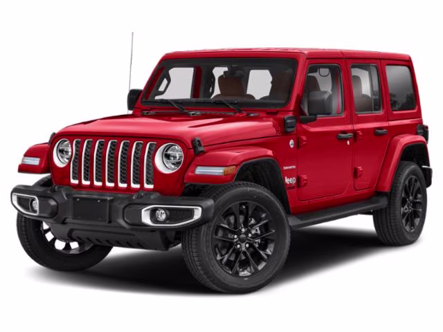 2021 Firecracker Red Clearcoat Jeep Wrangler 4xe Unlimited Sahara 4X4 SUV