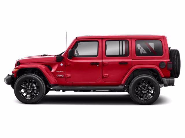 2021 Firecracker Red Clearcoat Jeep Wrangler 4xe Unlimited Sahara 4X4 SUV