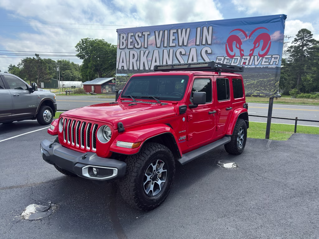 2021 Firecracker Red Clearcoat Jeep Wrangler 4xe Unlimited Sahara 4X4 SUV