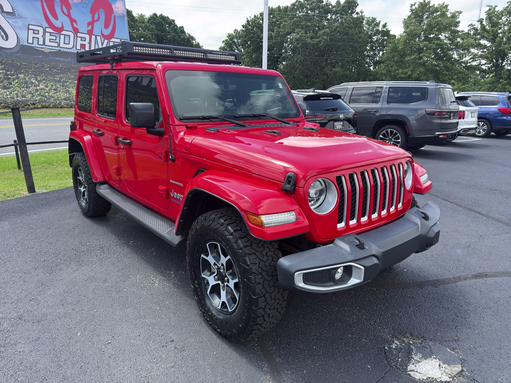 2021 Firecracker Red Clearcoat Jeep Wrangler 4xe Unlimited Sahara 4X4 SUV
