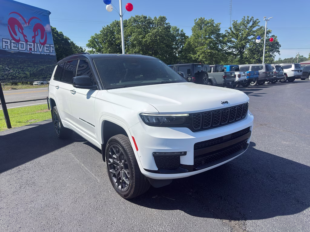 2024 Bright White Clearcoat Jeep Grand Cherokee L Summit Reserve 4X4 SUV