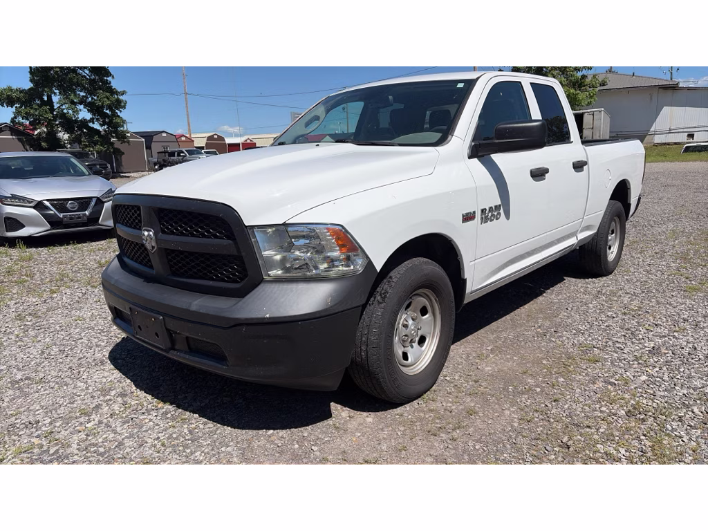 2018 Bright White Clearcoat Ram 1500 Tradesman 4X4 Truck