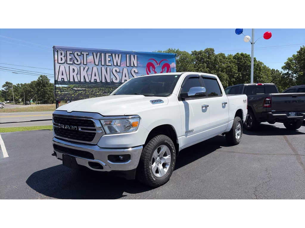 2024 Bright White Clearcoat Ram 1500 Big Horn 4X4 Truck