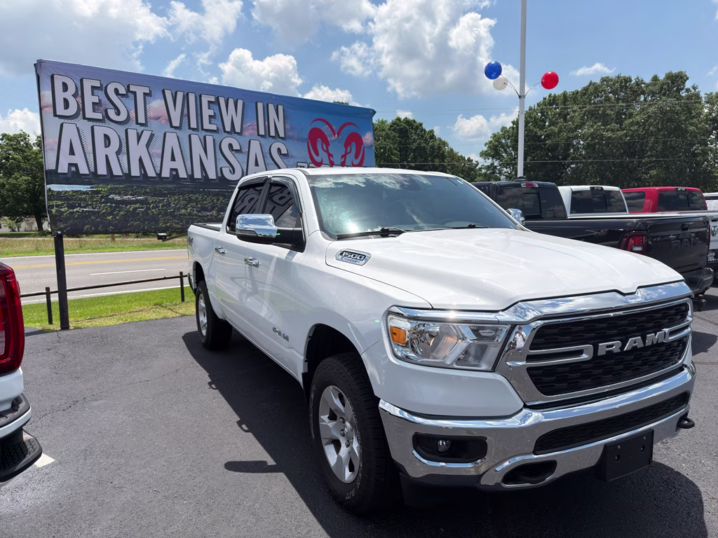 2024 Bright White Clearcoat Ram 1500 Big Horn 4X4 Truck
