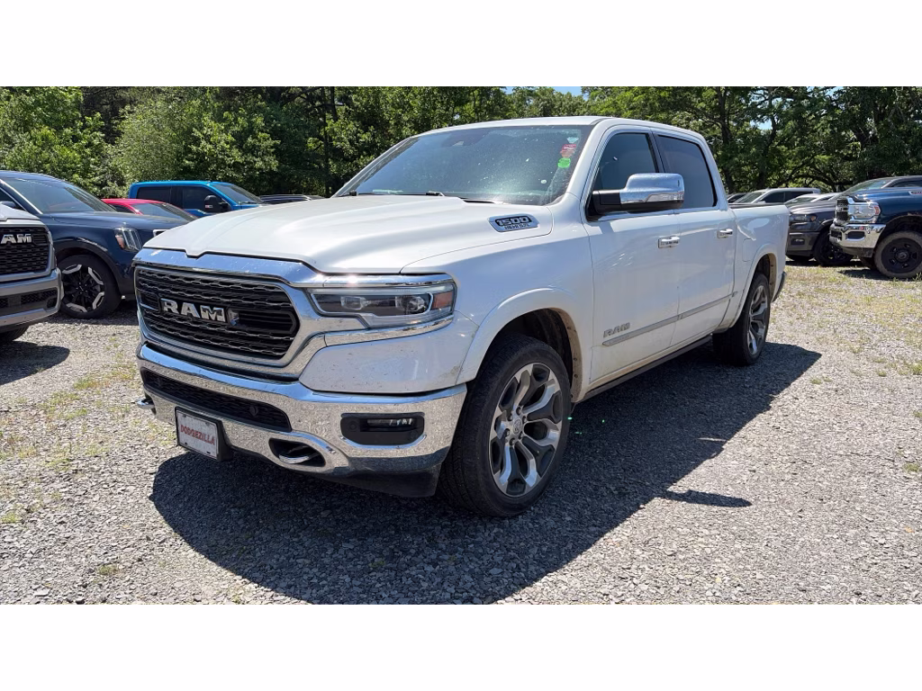 2019 Ivory White Tri-Coat Pearlcoat Ram 1500 Limited 4X4 Truck