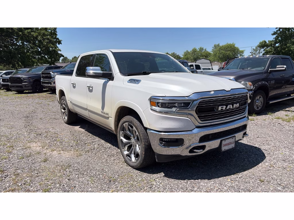 2019 Ivory White Tri-Coat Pearlcoat Ram 1500 Limited 4X4 Truck