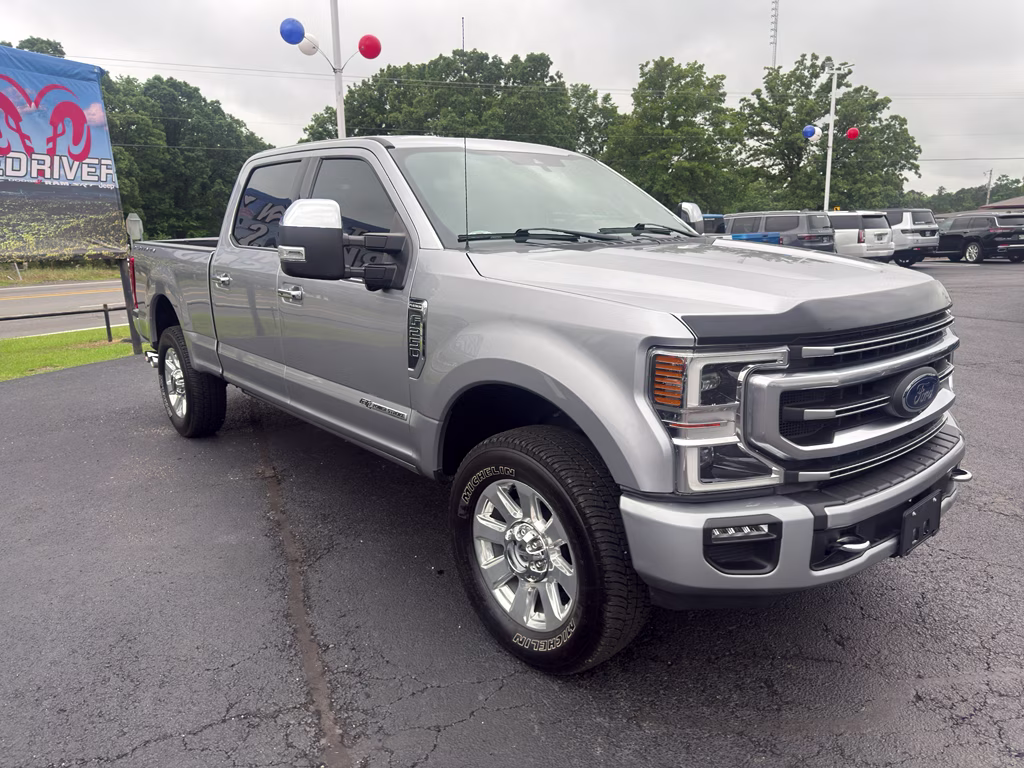 2021 Iconic Silver Metallic Ford Super Duty F-250 SRW Platinum 4X4 Truck