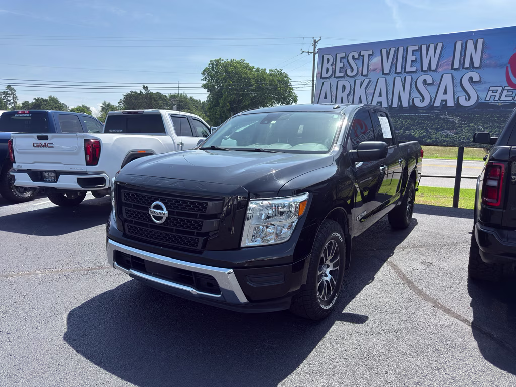 2021 Super Black Nissan Titan SV RWD Truck
