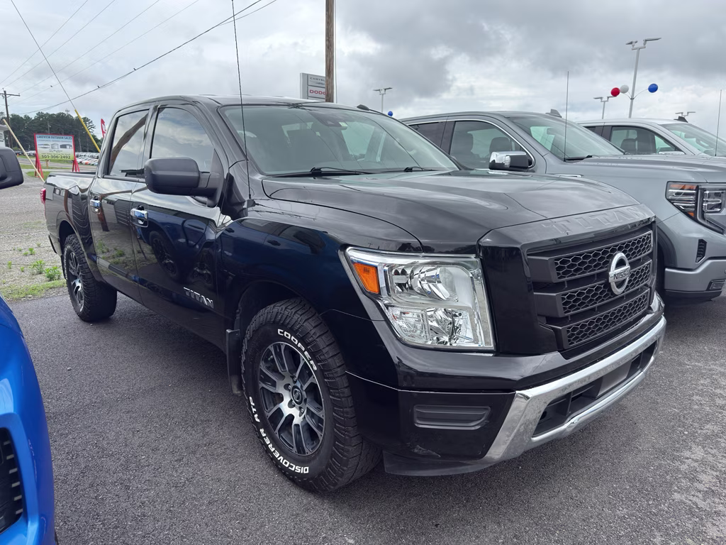 2021 Super Black Nissan Titan SV RWD Truck