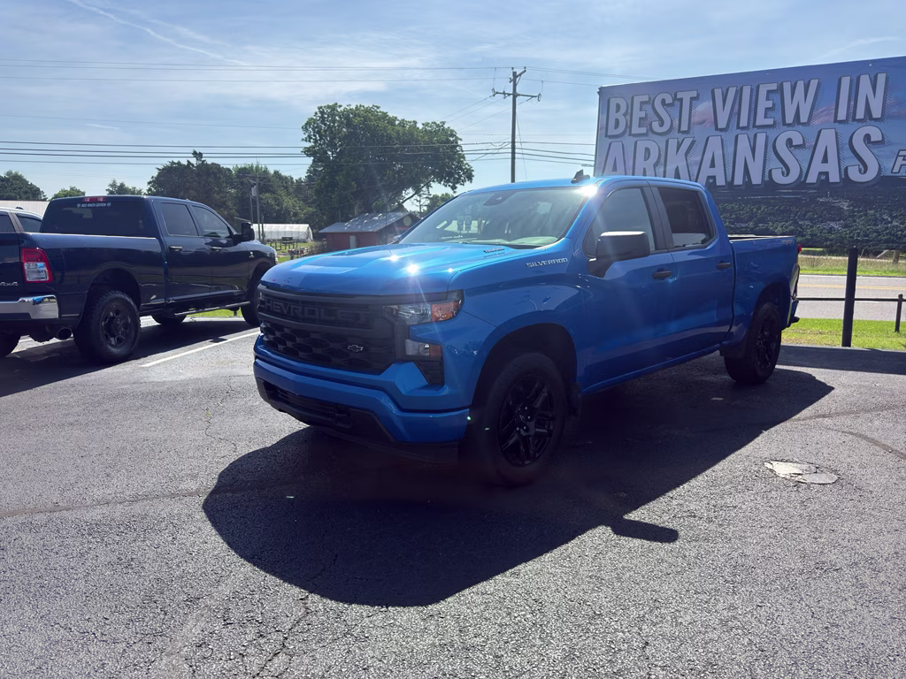 2025 Riptide Blue Metallic Chevrolet Silverado Custom 4X4 Truck