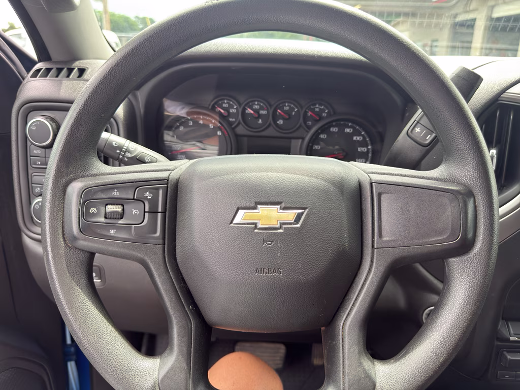 2025 Riptide Blue Metallic Chevrolet Silverado Custom 4X4 Truck