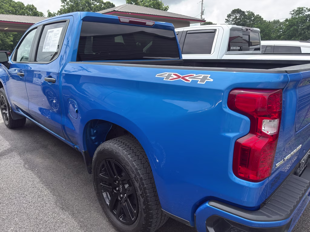 2025 Riptide Blue Metallic Chevrolet Silverado Custom 4X4 Truck