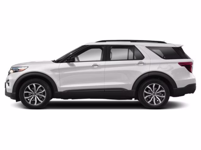 2021 Star White Metallic Tri-Coat Ford Explorer ST 4X4 SUV