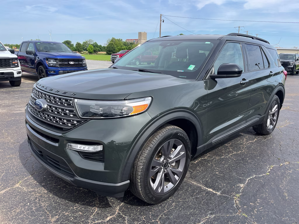 2023 Forged Green Metallic Ford Explorer XLT RWD SUV
