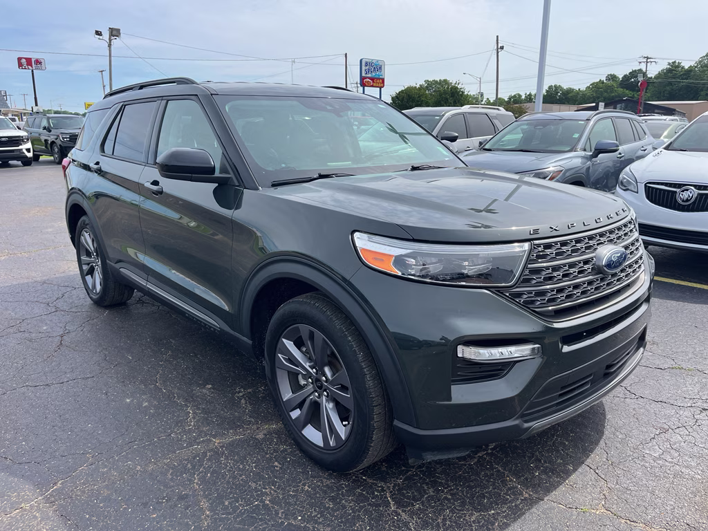 2023 Forged Green Metallic Ford Explorer XLT RWD SUV