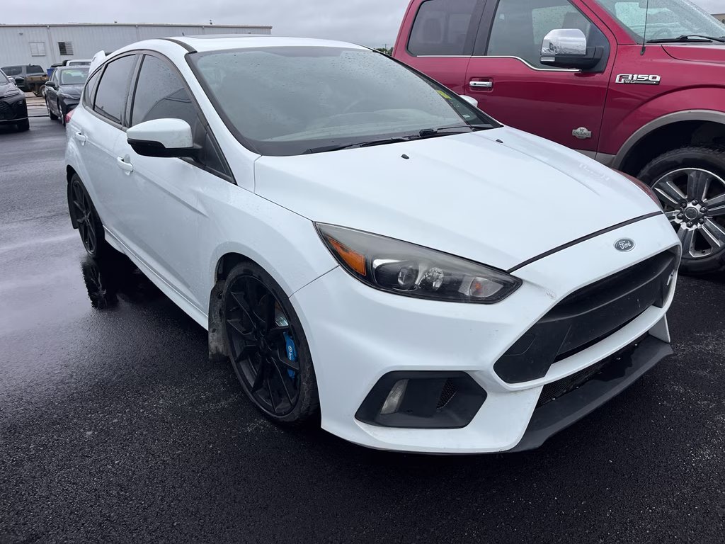 2017 Frozen White Ford Focus RS AWD Hatchback
