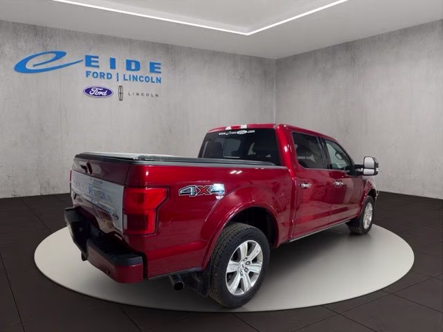 2018 Ruby Red Metallic Tinted Clearcoat Ford F-150 Platinum 4X4 Truck