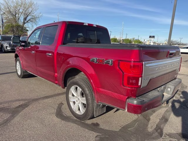 2018 Ruby Red Metallic Tinted Clearcoat Ford F-150 Platinum 4X4 Truck