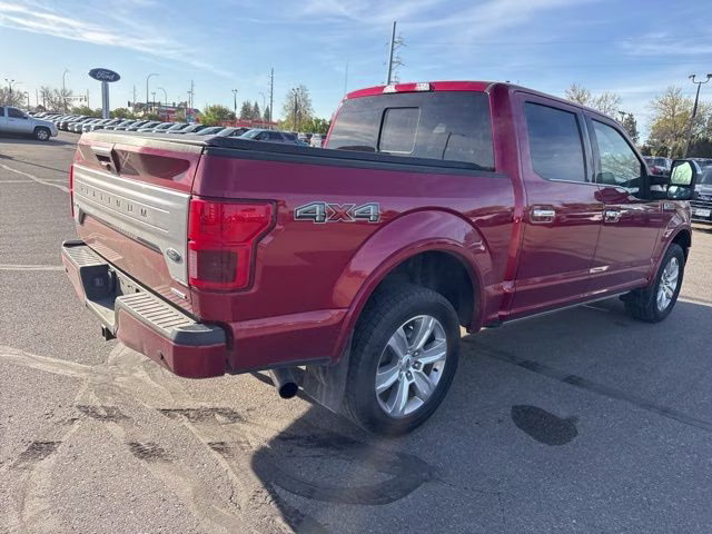 2018 Ruby Red Ford F-150 Platinum 4X4 Truck