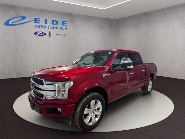 2018 Ruby Red Metallic Tinted Clearcoat Ford F-150 Platinum 4X4 Truck