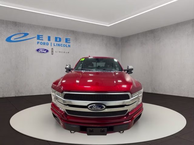2018 Ruby Red Metallic Tinted Clearcoat Ford F-150 Platinum 4X4 Truck