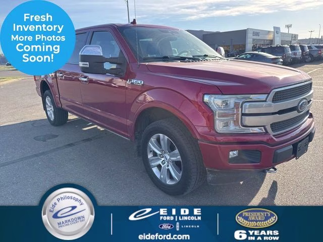 2018 Ruby Red Ford F-150 Platinum 4X4 Truck