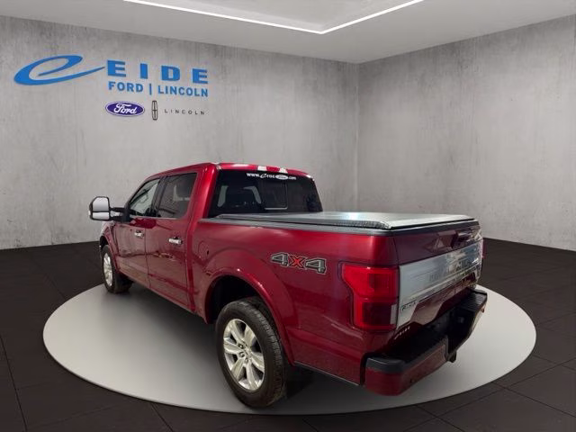 2018 Ruby Red Metallic Tinted Clearcoat Ford F-150 Platinum 4X4 Truck