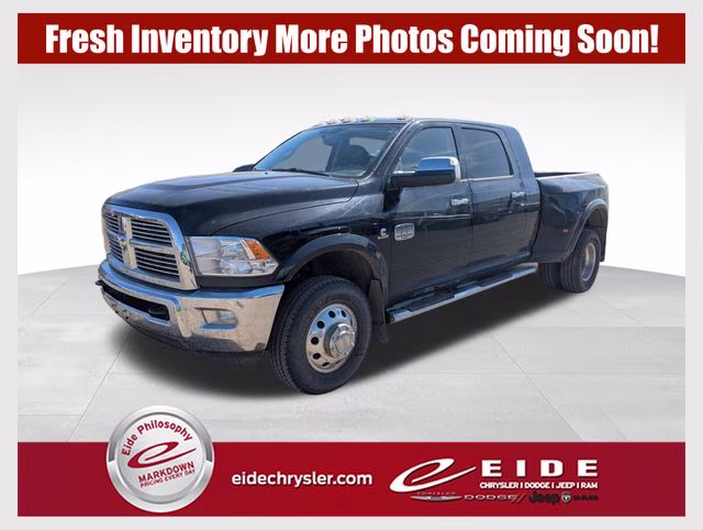 2012 Black Clearcoat Ram 3500 Laramie Longhorn 4X4 Truck