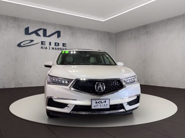 2018 White Acura MDX 3.5L AWD SUV
