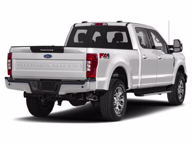 2020 Star White Metallic Tri-Coat Ford Super Duty F-250 SRW Lariat 4X4 Truck