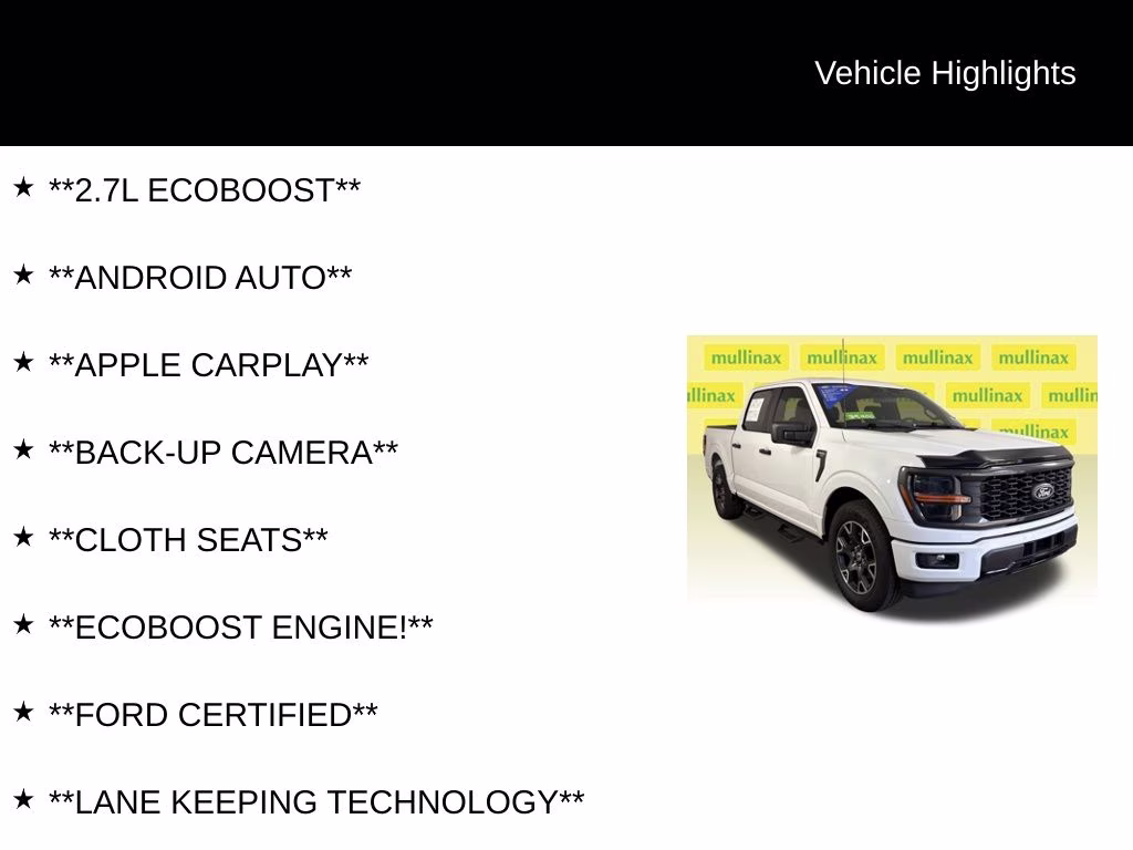 2024 Oxford White Ford F-150 STX RWD Truck