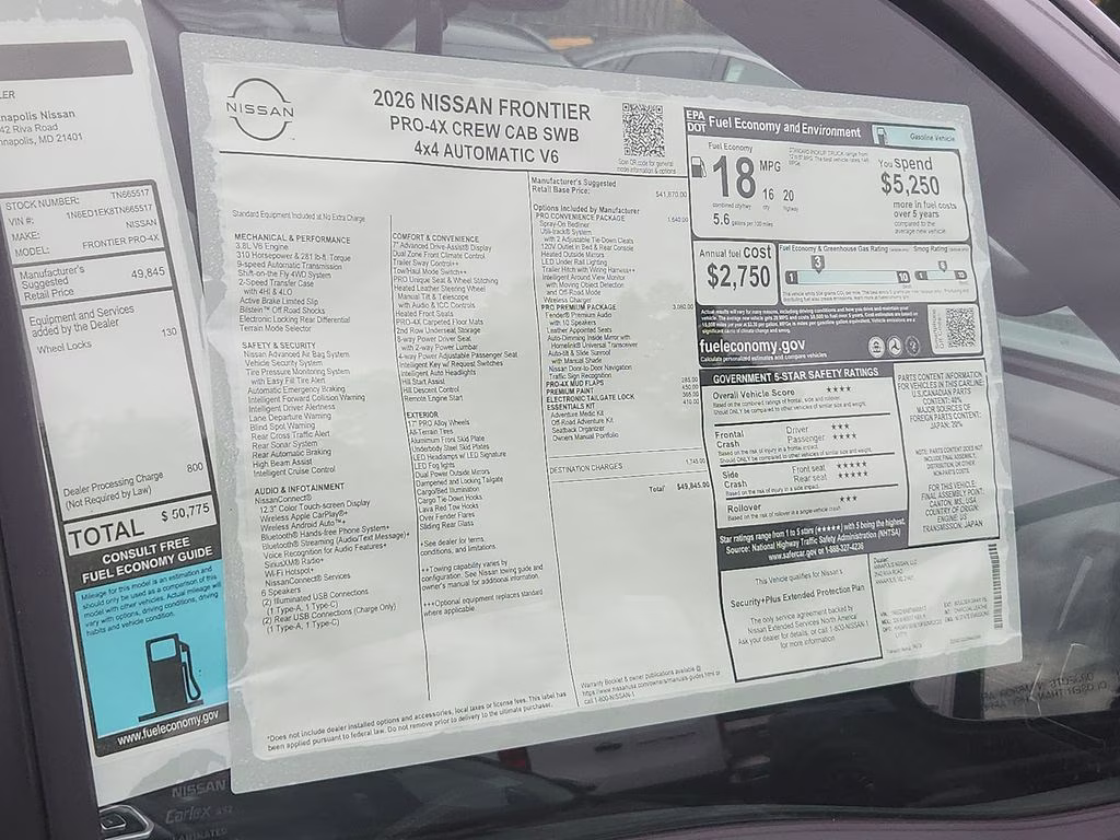 2026 Boulder Gray Pearl Nissan Frontier PRO-4X 4X4 Truck