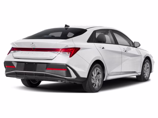 2026 Serenity White Hyundai Elantra Hybrid Blue FWD Sedan