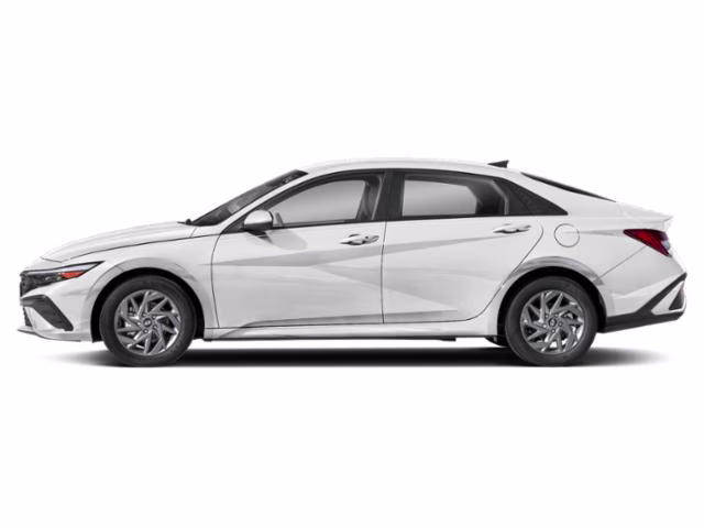 2026 Serenity White Hyundai Elantra Hybrid Blue FWD Sedan