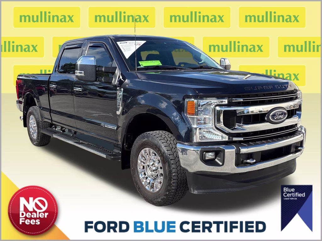 2021 Blue Metallic Ford Super Duty F-250 SRW XLT 4X4 Truck