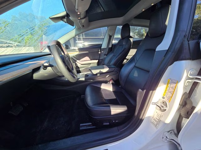2021 White Tesla Model 3 Long Range AWD Sedan