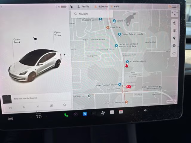 2021 White Tesla Model 3 Long Range AWD Sedan