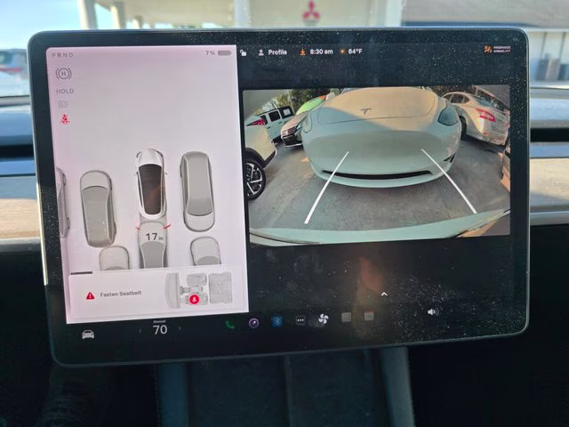 2021 White Tesla Model 3 Long Range AWD Sedan