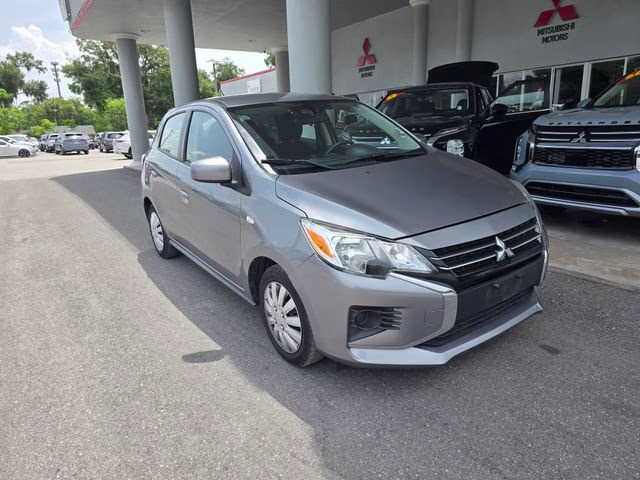 2021 Starlight Silver Metallic Mitsubishi Mirage ES FWD Hatchback